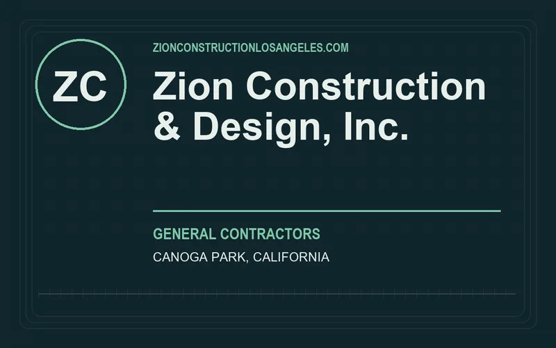 Zion Construction & Design, Inc. in Canoga Park, California