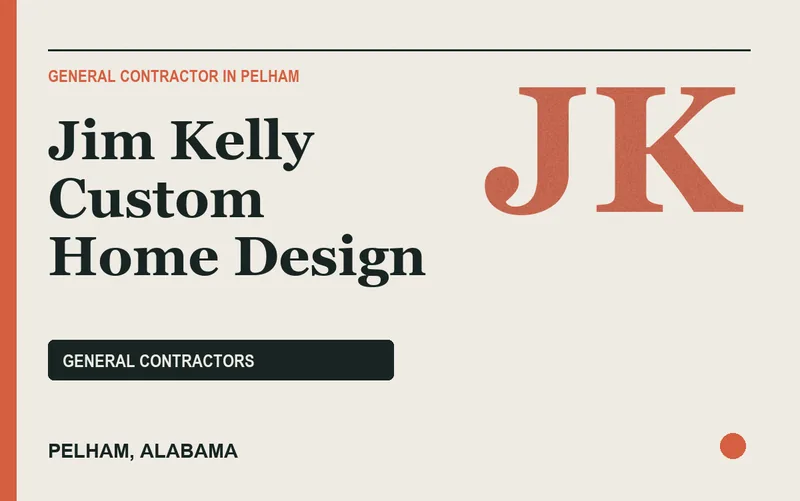 Jim Kelly Custom Home Design in Pelham, Alabama