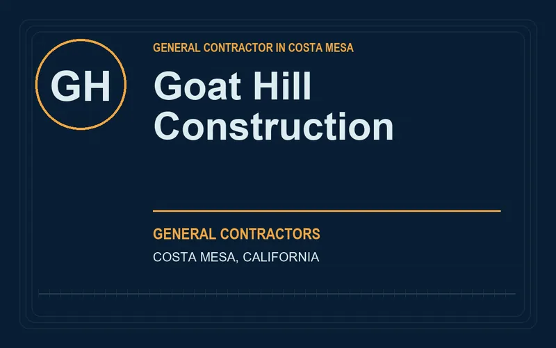 Goat Hill Construction in Costa Mesa, California