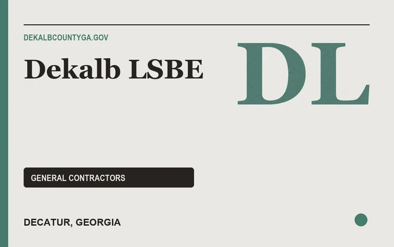 Dekalb LSBE in Decatur, Georgia