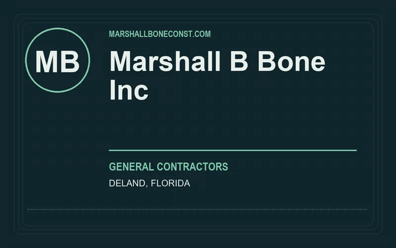 Marshall B Bone Inc in DeLand, Florida