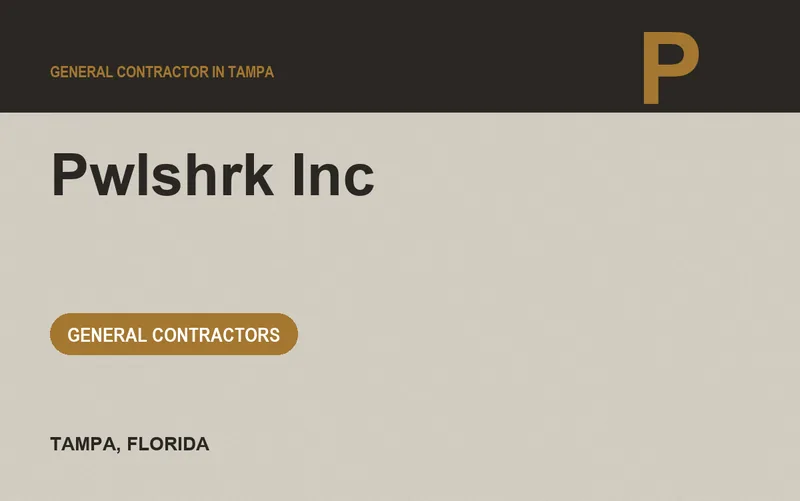 Pwlshrk Inc in Tampa, Florida