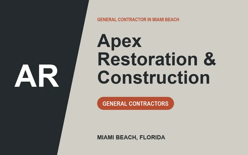 Apex Restoration & Construction in Miami Beach, Florida