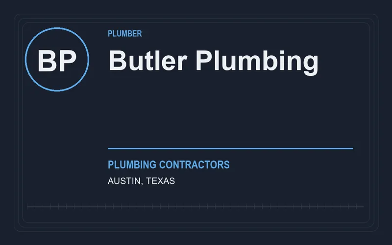 Butler Plumbing in Austin, Texas
