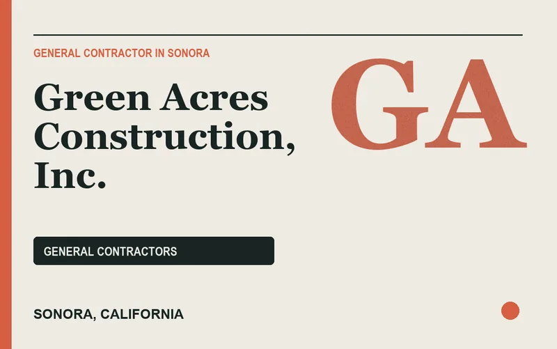 Green Acres Construction, Inc. in Sonora, California