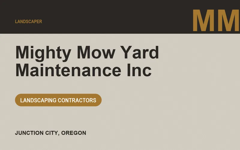 Mighty Mow Yard Maintenance Inc in Junction City, Oregon