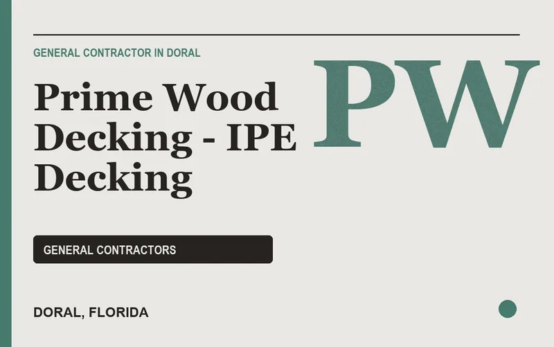 Prime Wood Decking - IPE Decking in Doral, Florida