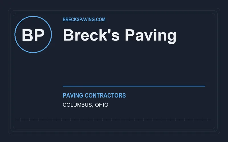 Breck's Paving in Columbus, Ohio