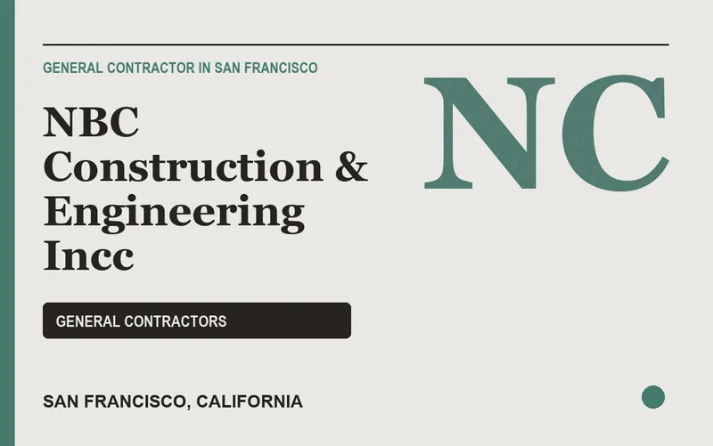 NBC Construction & Engineering Incc in San Francisco, California