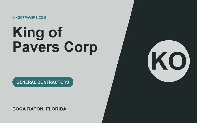 King of Pavers Corp in Boca Raton, Florida