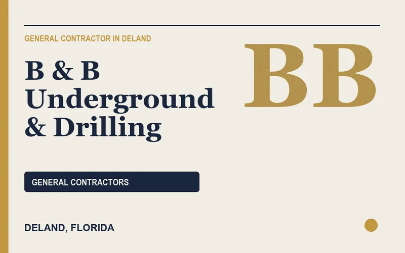 B & B Underground & Drilling in DeLand, Florida
