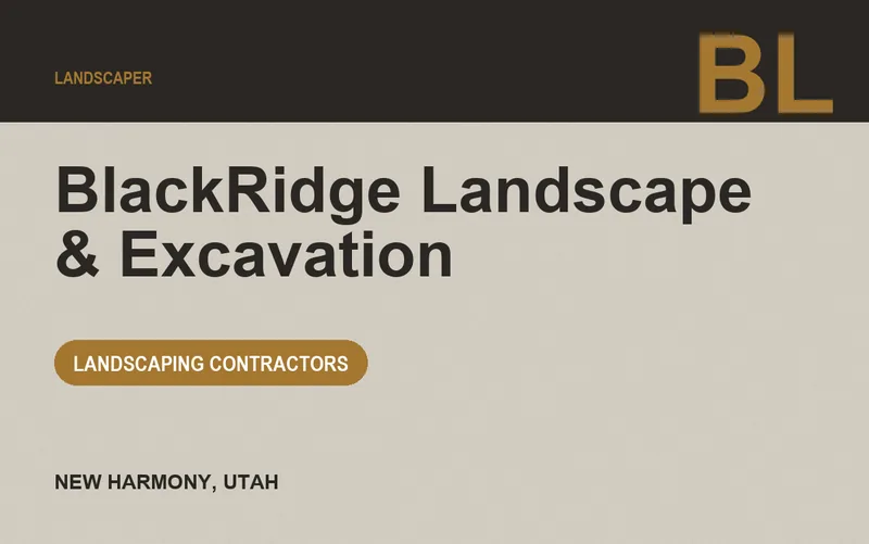 BlackRidge Landscape & Excavation in New Harmony, Utah