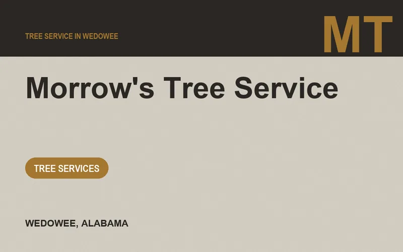 Morrow's Tree Service in Wedowee, Alabama