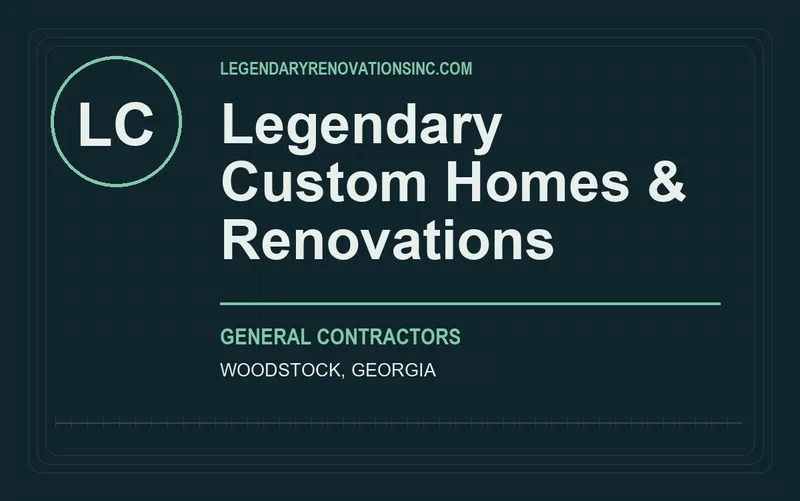 Legendary Custom Homes & Renovations in Woodstock, Georgia