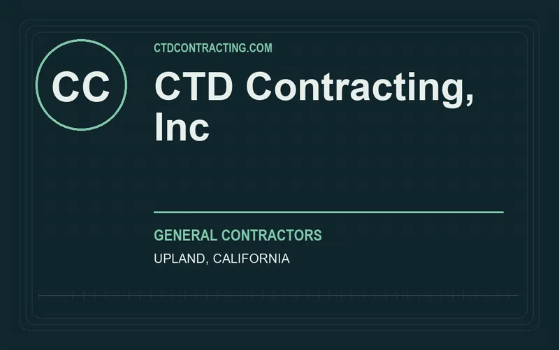 CTD Contracting, Inc in Upland, California