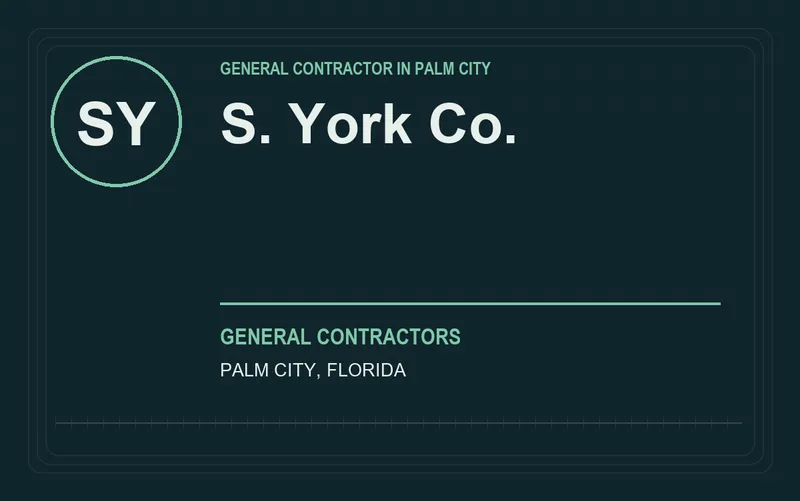S. York Co. in Palm City, Florida