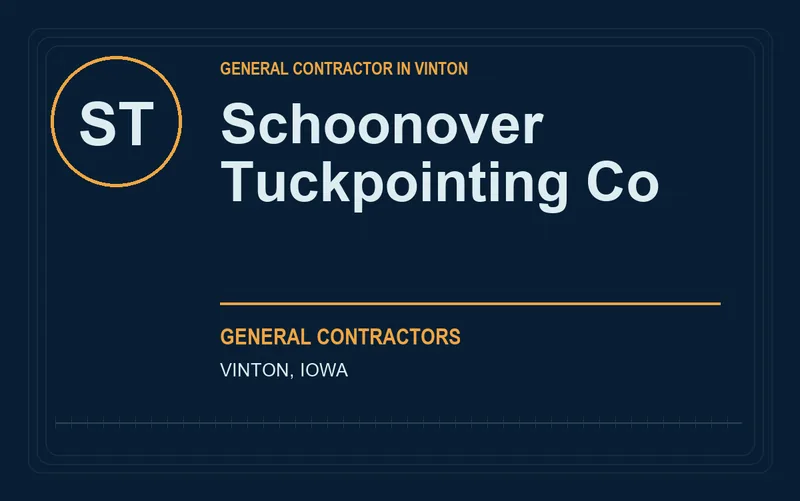 Schoonover Tuckpointing Co in Vinton, Iowa
