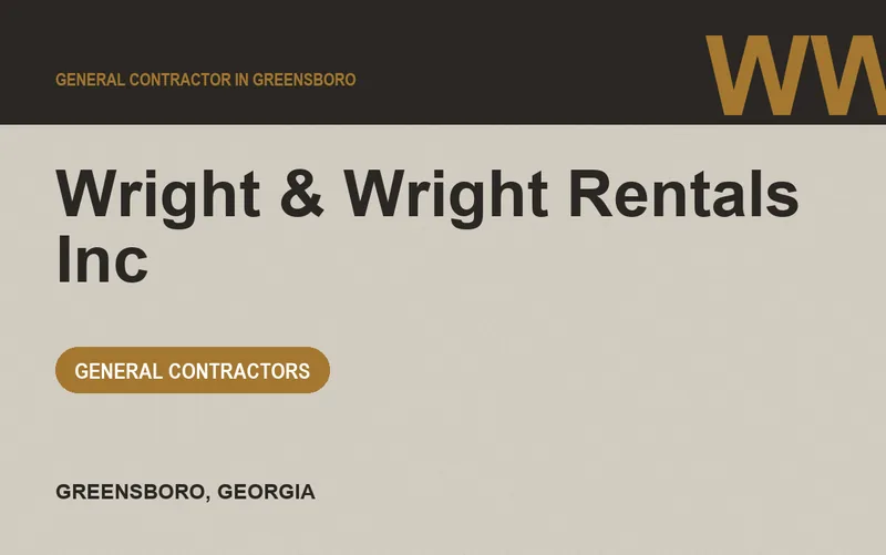 Wright & Wright Rentals Inc in Greensboro, Georgia