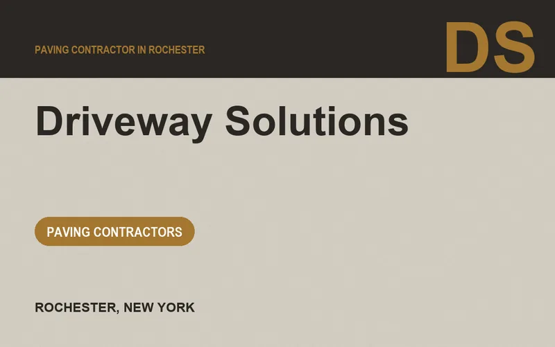 Driveway Solutions in Rochester, New York