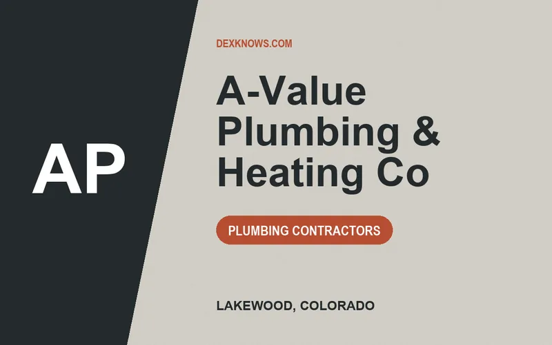 A-Value Plumbing & Heating Co in Lakewood, Colorado