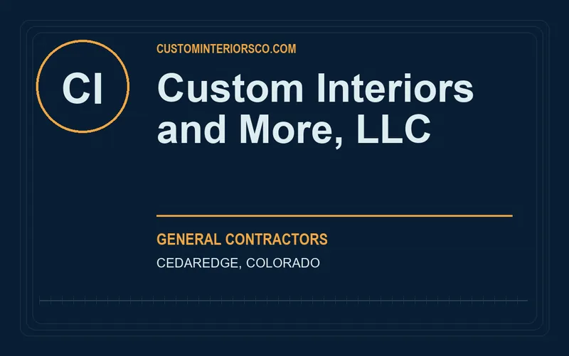 Custom Interiors and More, LLC in Cedaredge, Colorado