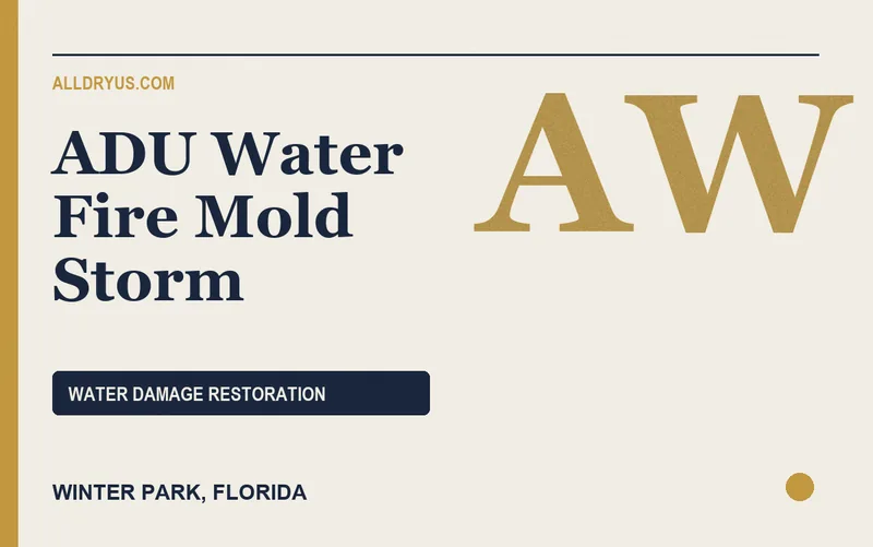 ADU Water Fire Mold Storm in Winter Park, Florida