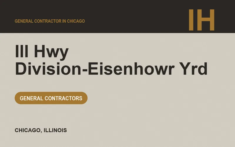 Ill Hwy Division-Eisenhowr Yrd in Chicago, Illinois
