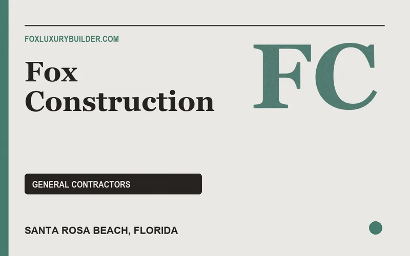Fox Construction in Santa Rosa Beach, Florida