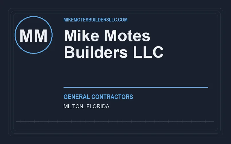 Mike Motes Builders LLC in Milton, Florida