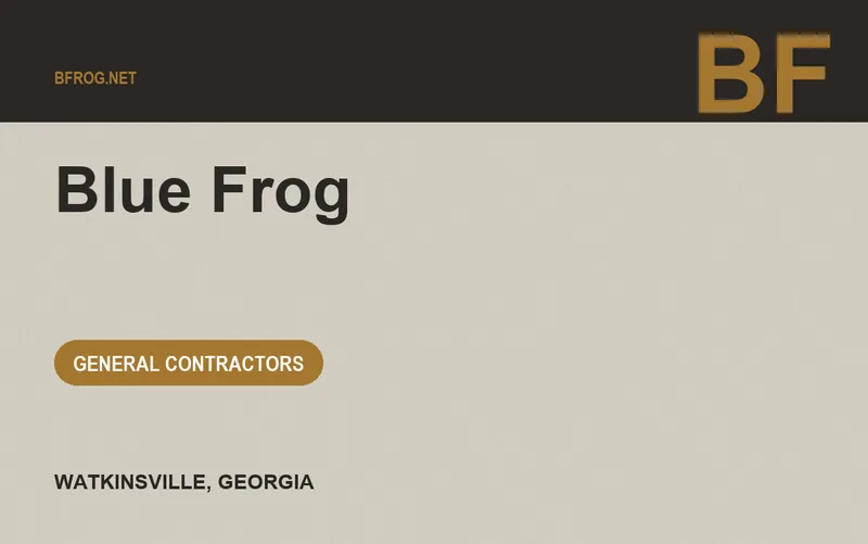 Blue Frog in Watkinsville, Georgia