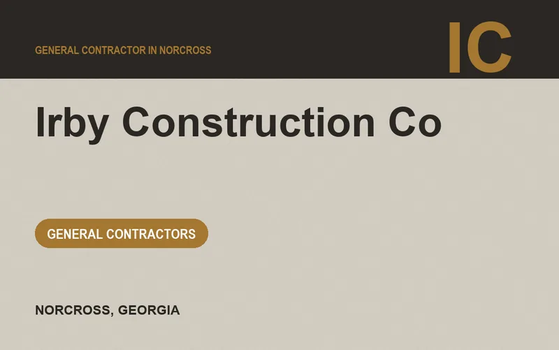 Irby Construction Co in Norcross, Georgia
