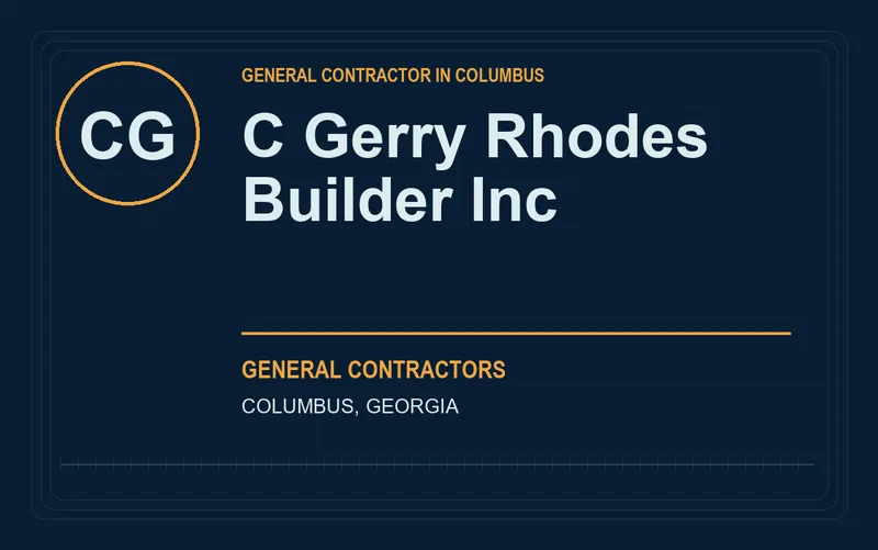C Gerry Rhodes Builder Inc in Columbus, Georgia