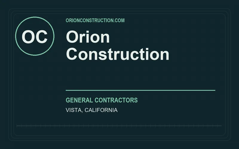 Orion Construction in Vista, California