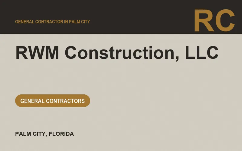 RWM Construction, LLC in Palm City, Florida