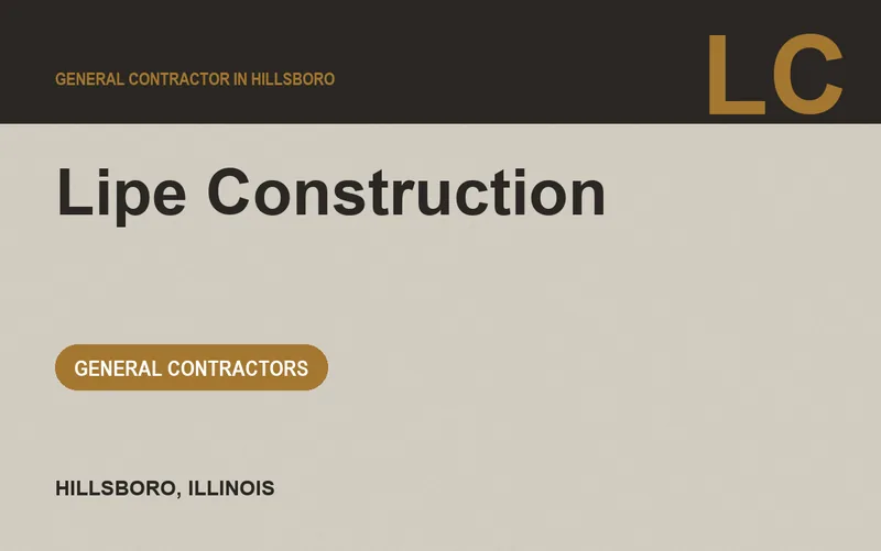 Lipe Construction in Hillsboro, Illinois