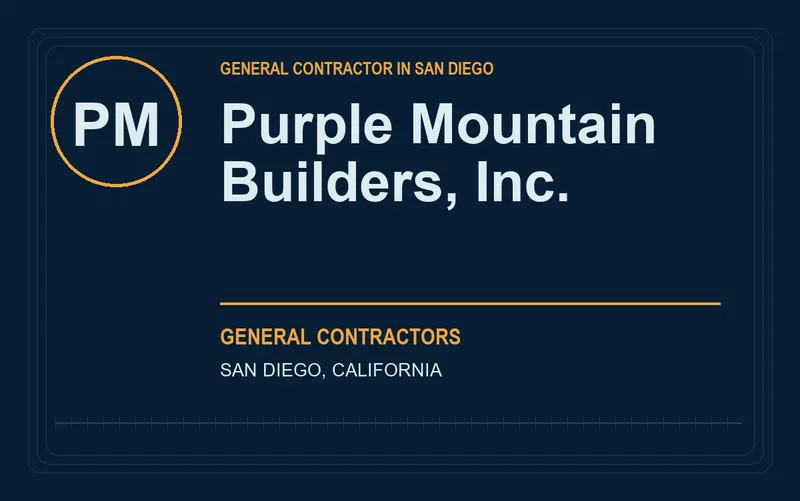 Purple Mountain Builders, Inc. in San Diego, California