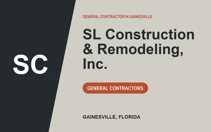 SL Construction & Remodeling, Inc. in Gainesville, Florida