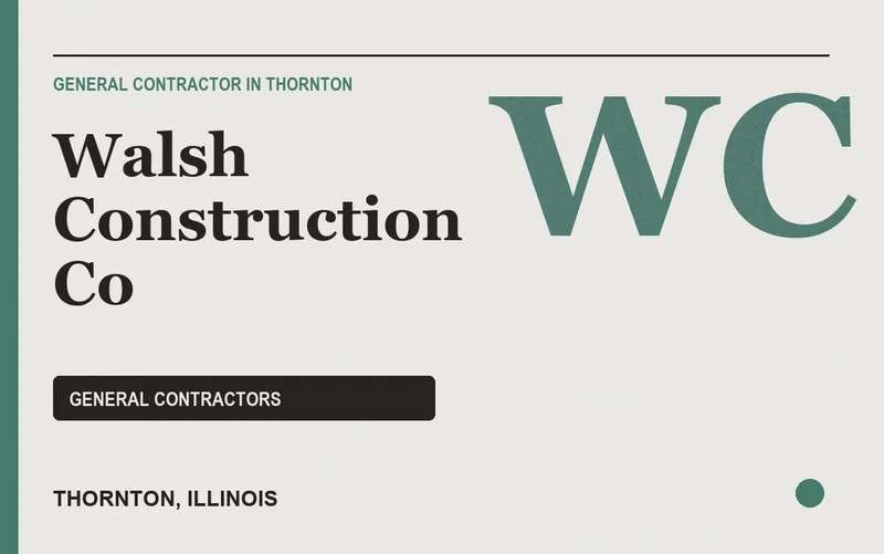 Walsh Construction Co in Thornton, Illinois