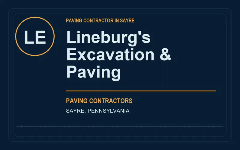 Lineburg's Excavation & Paving in Sayre, Pennsylvania