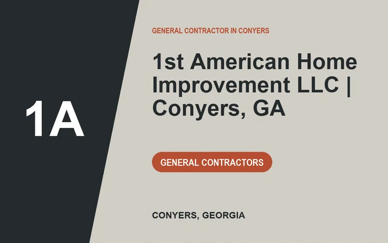 1st American Home Improvement LLC | Conyers, GA in Conyers, Georgia