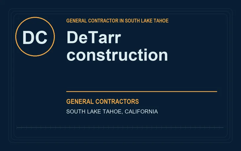 DeTarr construction in South Lake Tahoe, California