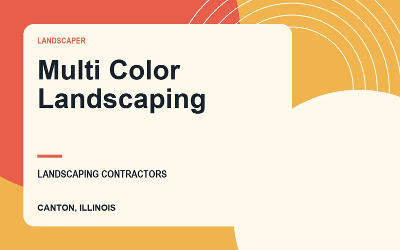 Multi Color Landscaping in Canton, Illinois