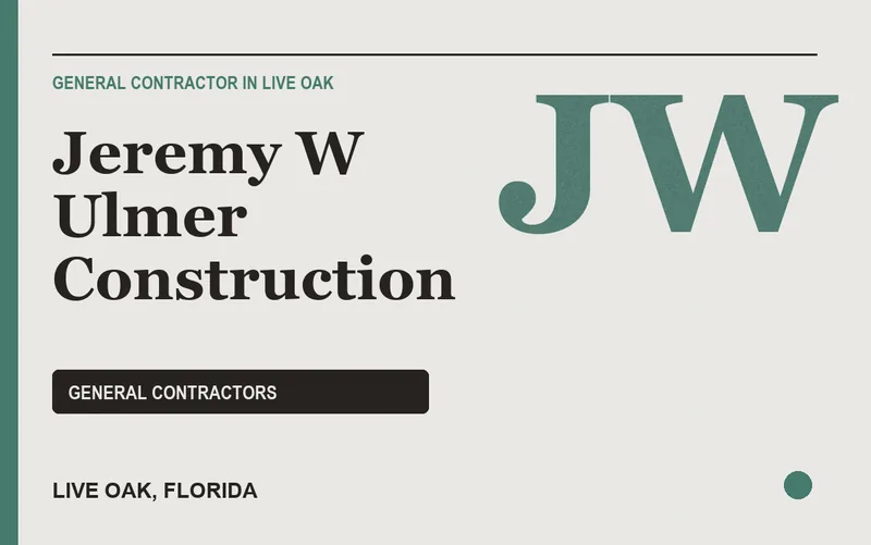 Jeremy W Ulmer Construction in Live Oak, Florida
