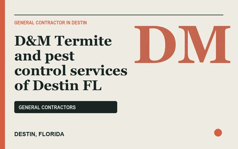 D&M Termite and pest control services of Destin FL in Destin, Florida