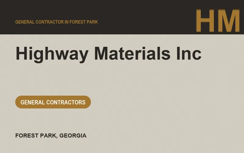 Highway Materials Inc in Forest Park, Georgia