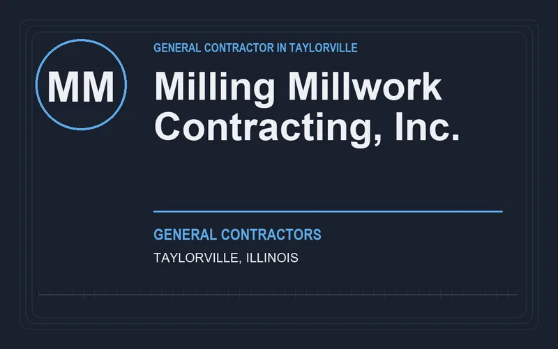 Milling Millwork Contracting, Inc. in Taylorville, Illinois