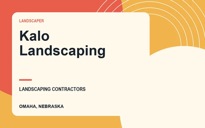 Kalo Landscaping in Omaha, Nebraska