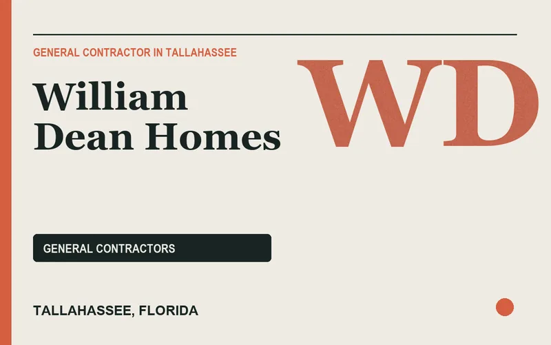 William Dean Homes in Tallahassee, Florida