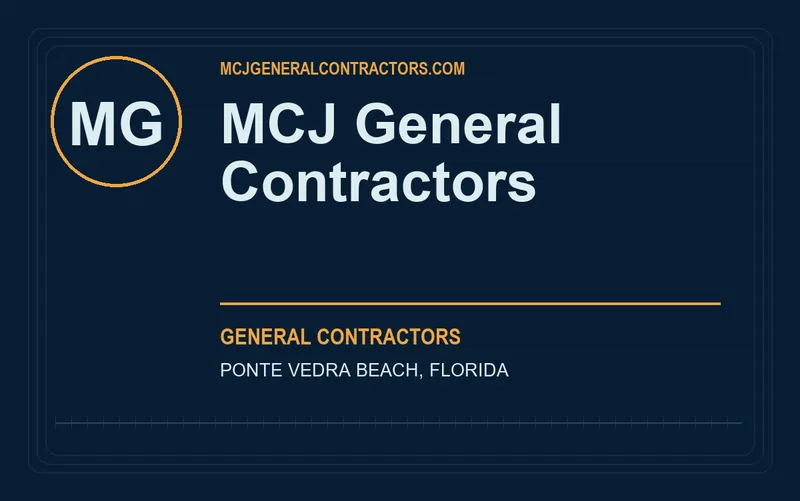 MCJ General Contractors in Ponte Vedra Beach, Florida