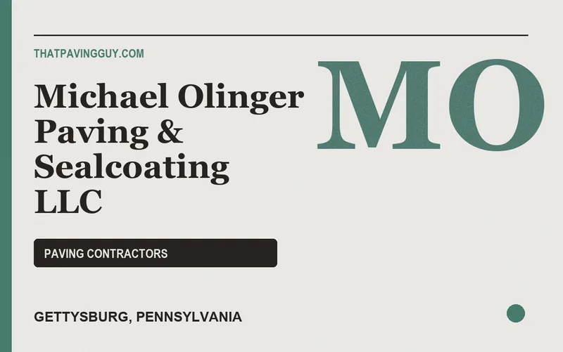 Michael Olinger Paving & Sealcoating LLC in Gettysburg, Pennsylvania